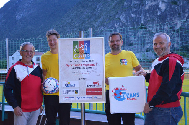 Das OK-Team: Peter Gohm, Fabian Burger, Herbert Falch, Walter Haid (v.l.), nicht am Bild ist Christoph Pfenninger. | Foto: SV Zams