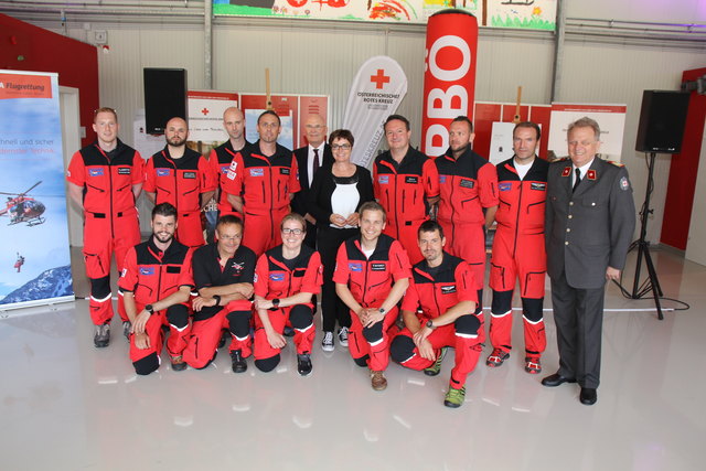 Das Team des RK-1 mit Peter Huber, Beate Prettner und Peter Ambrozy