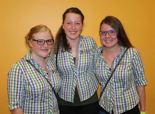 Jenny, Anna und Desiree amüsierten sich bestens.