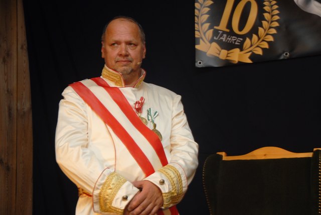 Harti Mayer  als " Kaiser von St Margarethen "