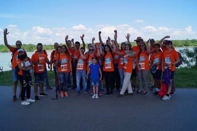 eine der Wiener Gruppen am Ziel ihres Teils des "Rundumadum"-Weges in Nußdorf | Foto: World Vision Österreich
