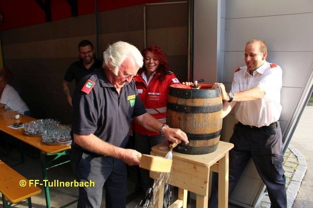 Der Bieranstich gelang heuer reibungslos.