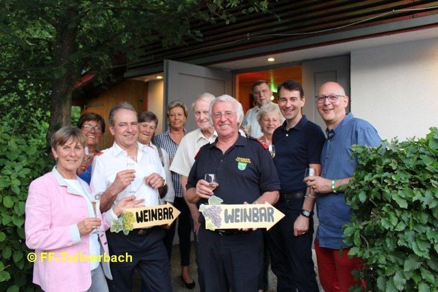 In der Weinbar gab's edle Tröpfchen.