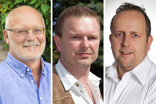 Peter Hiller (Grüne), Thomas Herbst (FPÖ) und Andreas Hammerl (ÖVP) stehen am Sonntag zur Wahl.