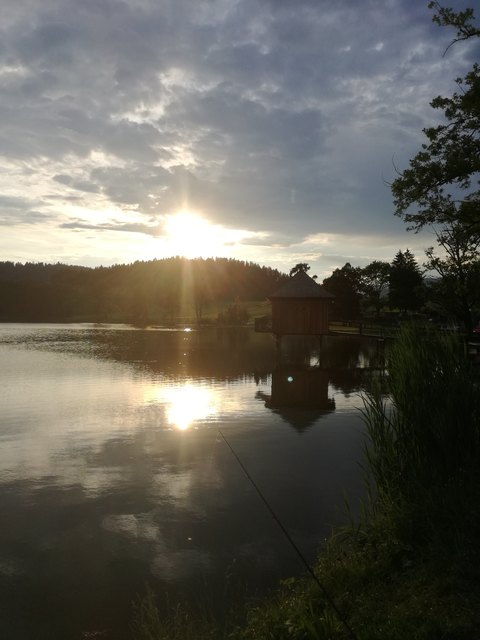 Nach dem gewitter idyllische ruhe am hörzendorfer see