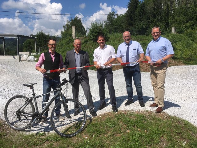 Bernd Mara, Karl Petinger, Michael Schickhofer, Kurt Riemer und Heinz Bernsteiner bei der Eröffnung