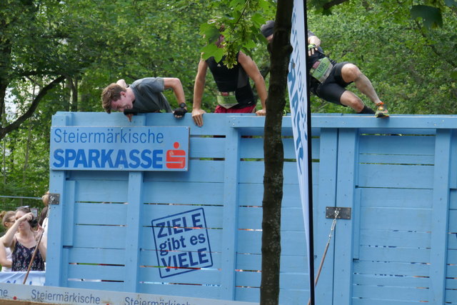 WAND$ PLUS PANIER, Hindernis im Grazer Augarten, Grazathlon