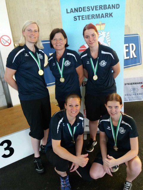 Die steirischen Landesmeisterinnen im Stocksport kommen aus Hausmannstätten und spielen am 16. Juni in Oberwart in der Bundesliga. | Foto: KK