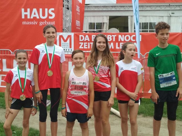 Top-Zeiten für die TUS-Mädchen beim Junior Grazathlon.