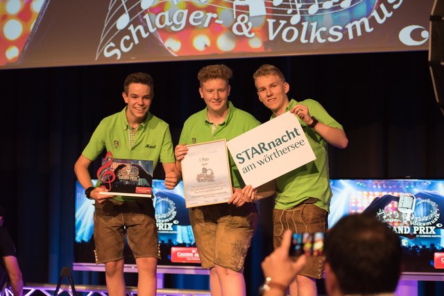 Das Gleinalm Trio mit Markus Zettl, FAbio Bachatz und Kevin Reiter siegte in Velden. | Foto: Plenk