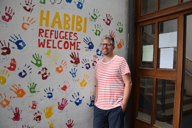 Axel Gotsmy sucht viele freiwillige Helfer für das Projekt Habibi.