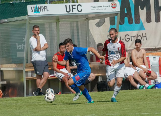 09.06.2018, Sportplatz Ostermiething, AUT, OFV, BW, Ostermiething vs. Ranshofen, Meisterehrung, im Bild Feature, Spielszene Meisterehrung, Pressefoto Scharinger © 2018, PhotoCredit D. Scharinger