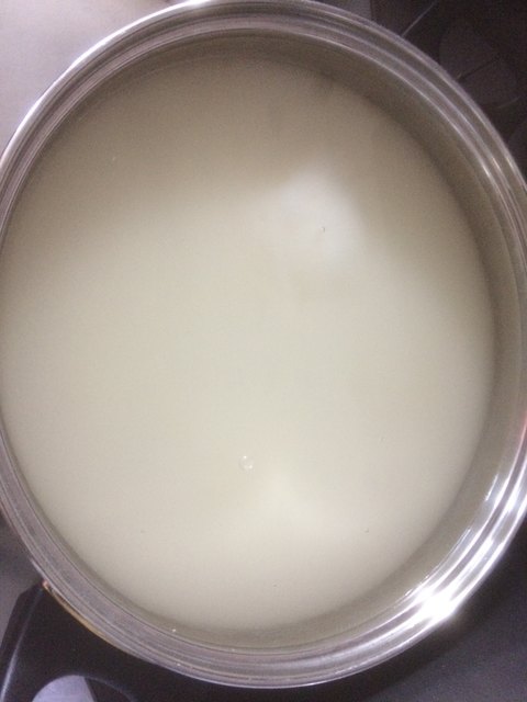 Zucker und 2 liter Wasser aufkochen