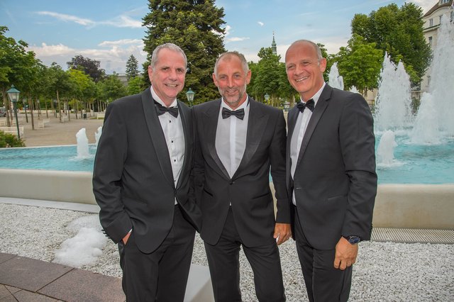 Launig: Wolfgang Konrad, Thomas Muster und Herwig Straka (v.l.). | Foto: emba