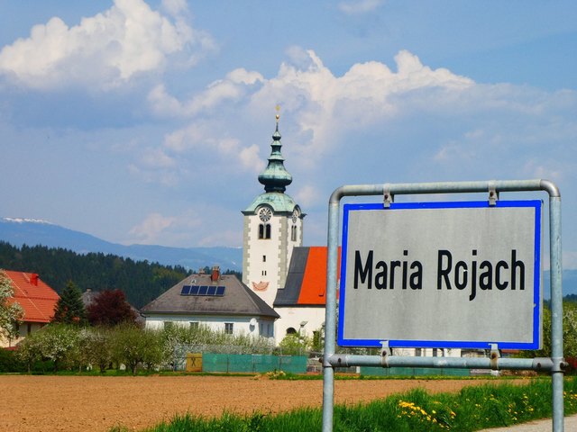 Der Ort Maria Rojach liegt auf 440 Metern Seehöhe und hat derzeit rund 330 Einwohner (Foto: Gosch)
