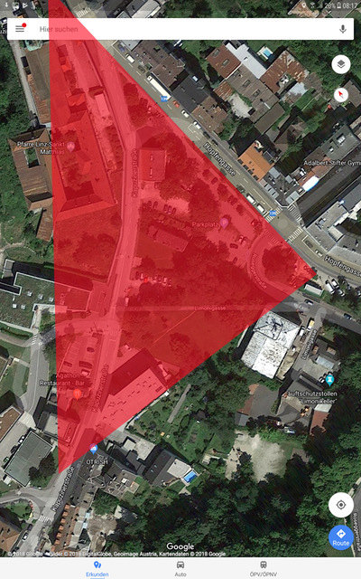 Die rot markierte Fläche steht im Fokus des Stadtentwicklungsprojekts.
