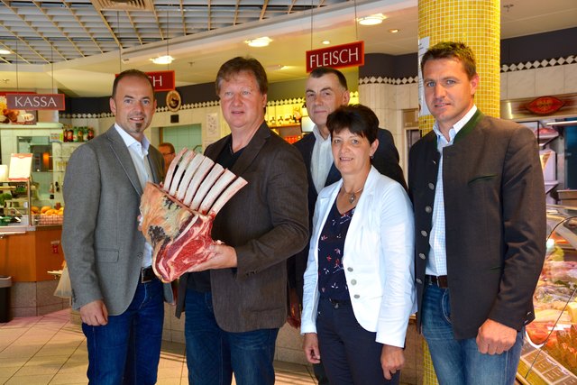 LK-Präsident Josef Hechenberger, Andreas Ortner, Bezirksobmann Konrad Kreuzer, Vizepräsidentin Helga Brunschmid und Christoph Peintner (RGO)
