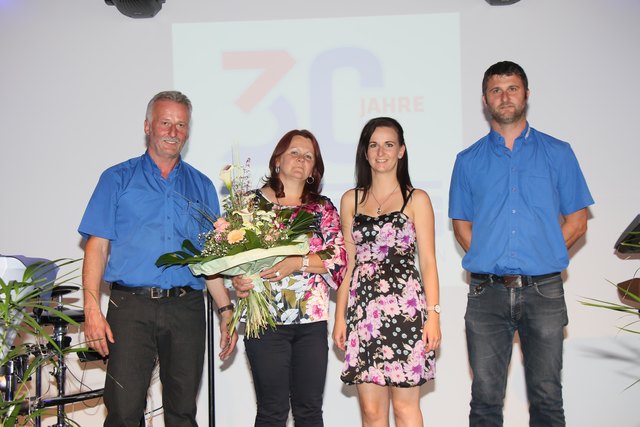 Die erfolgreiche Unternehmerfamilie (v. li.) Rudi, Maria, Michaela und Reinhard Faschang.