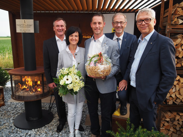 Peter Pfob, Alexandra und Michael Karlhuber, Hannes Breitwieser und Franz Stockinger.