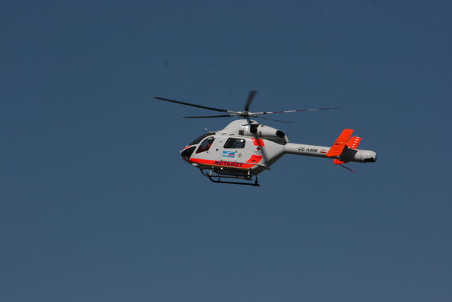 Rettungshubschrauber.