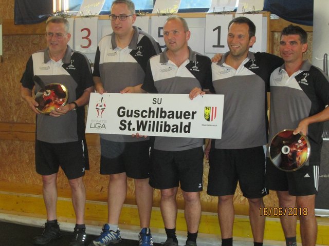 V.l. Erich Scharrer, Martin Scharrer, Thomas Hamedinger, Klaus Weinhäupl, Hans Schopf