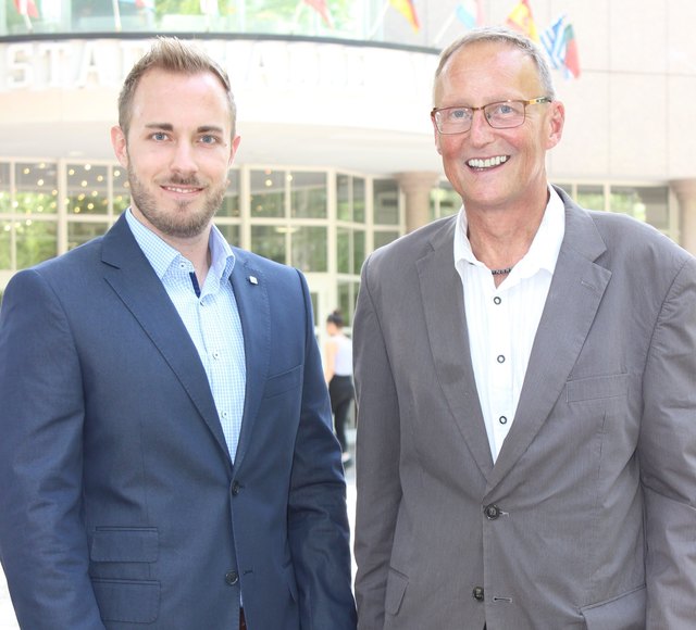 Ralph Schäfer ist neuer FP-Fraktionsobmann, Dietmar Marehard (rechts) kehrt in den Gemeinderat zurück. | Foto: FPÖ Wels