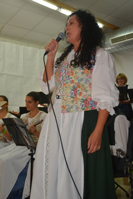 Obfrau Doris Wenischnigger gab ein Gesangssolo beim "Liebeslied jener Sommernacht".