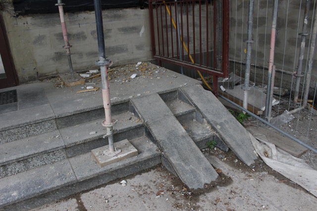 Großbaustelle in der Hauffgasse.
