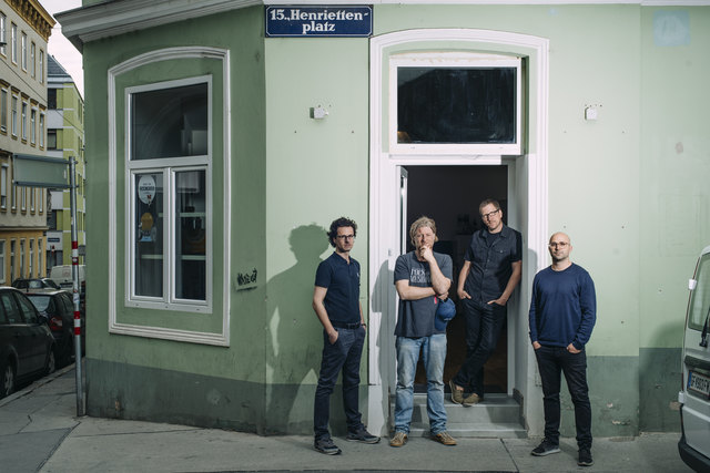 Arbeitsgemeinschaft: Stefan Schlögl, Dominik Nostiz, Tobias Pichler und Martin Schlögl gründeten die Arge Henriettenplatz. | Foto: Christopher Mavric