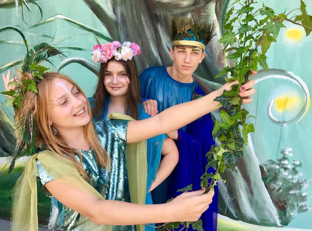 Heuer werden zwei Shakespeare-Stücke gespielt. Der "Sommernachtstraum" als Kinder-Stück ...
