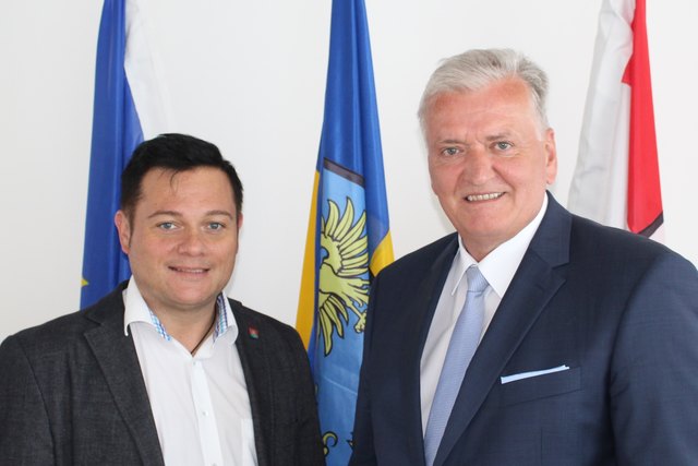 Bürgermeister Herbert Pfeffer plante mit Franz Schnabl neue Kurzkonzepte.