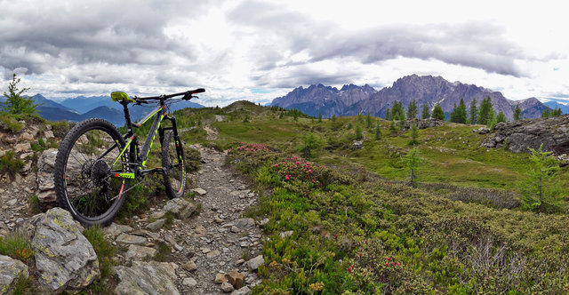 Faszinierende Lienzer Dolomiten im Hintergrund belohnen für die Mühe.