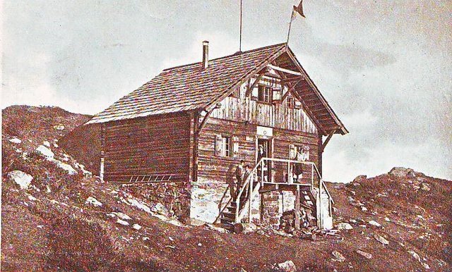 Die Goldeckhütte im Jahr 1888: Am 24. Juni feiert man mit einem Frühschoppen das Jubiläum