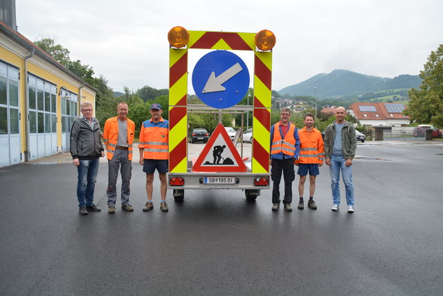 Die fleißigen Mitarbeiter der Straßenmeisterei in Scheibbs kümmern sich um die Straßen des Bezirks.
