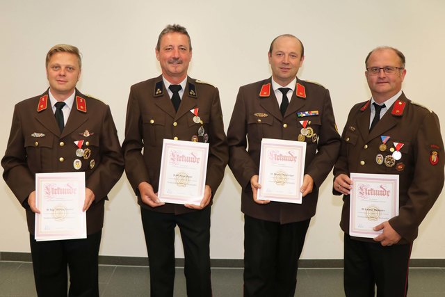 Von links: Thomas Traxler, Peter Hackl, Thomas Mayrwöger und Günter Mühleder.