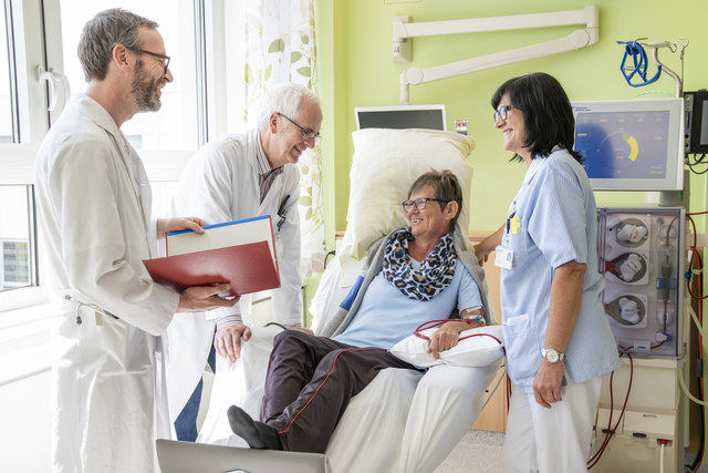 150 Patienten kommen in Wels zur Dialyse.