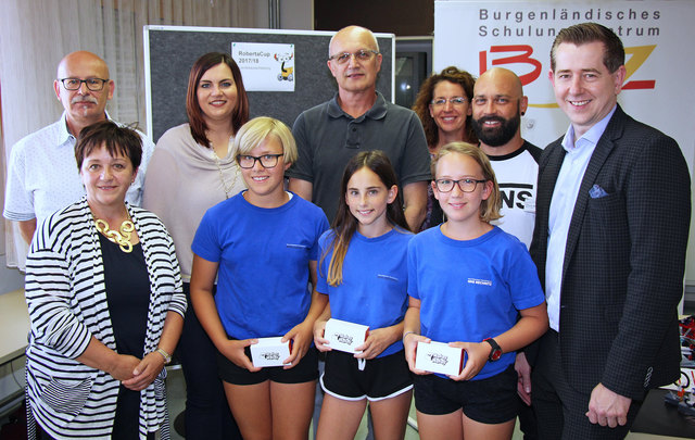 Die Schülerinnen der NMS Rechnitz holten im Burgenlandfinale Platz 2.