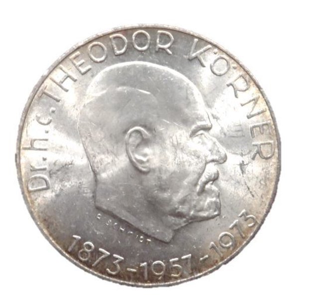 50 Schilling Münze Theodor Körner, Silber