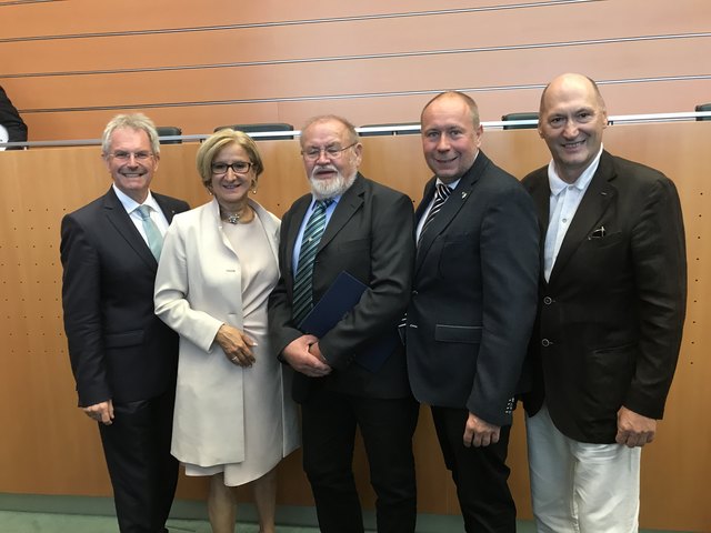 Karl Wilfing, Johanna Mikl-Leitner, Franz Kunz, Thomas Ludwig, Florian Ladengruber