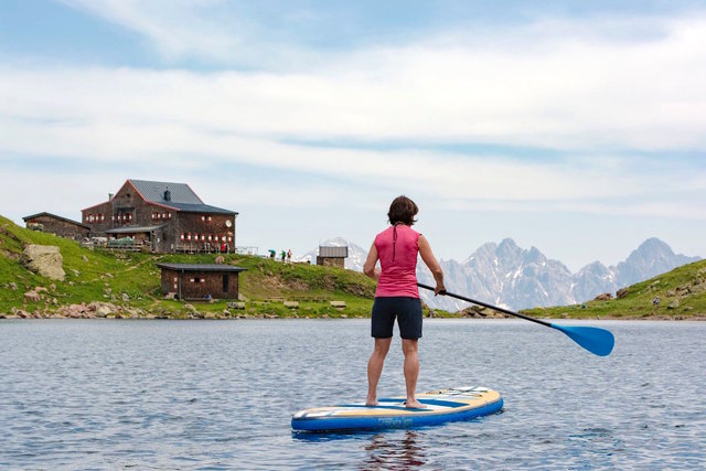 Standup Paddling am Wildsee.