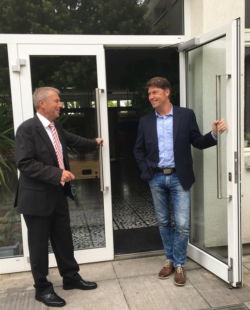 Harald Hodanek (li.) & Andreas Mörtlitz (prov. Leiter ab Sept. 2018).