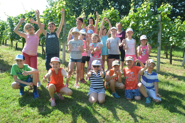 Die Volksschüler aus Hannersdorf freuten sich schon auf die Ferien und genossen den Wandertag am Hannersberg.