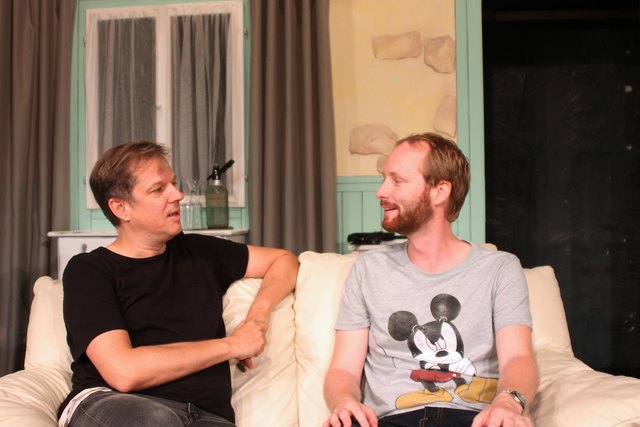 v.l.n.r. Markus Richter, Bernhard Braher (Foto: Gablitzer Theatergruppe)
