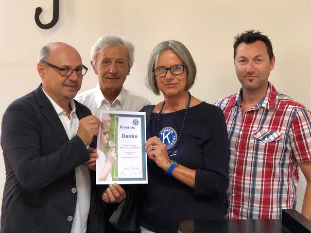 V.l.: Sepp Ferk, Peter Rannacher, Ulrike Schneider und Bernd Richter. | Foto: Kiwanis