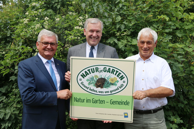 Bürgermeister Alfred Riedl, Landesrat Martin Eichtinger und Robert Heiß.