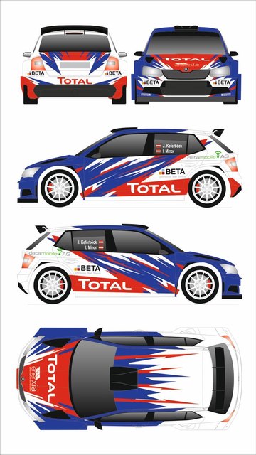 Das neue Design des Skoda Fabia R5 vom Keferböck Rallyeteam
