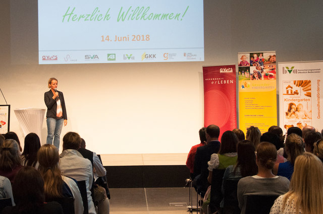 Petra Gajar vom Fonds Gesundes Österreich ist extra aus Wien angereist um ihre Gedanken zum Projekt zu teilen. | Foto: AVOS/Manuel Bukovics