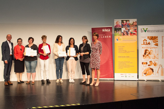 Die Kindergärten Freiraum Maxglan, KGH Neutor und Herrnau wurden ebenso erneut beglückwünscht. | Foto: AVOS/Manuel Bukovics