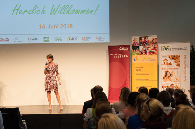 Auch die Bereichsdirektorin der SGKK (Salzburger Gebietskrankenkasse) Gabriele Wieser Fuchs hat es sich nicht nehmen lassen bei der Veranstaltung dabei zu sein. | Foto: AVOS/Manuel Bukovics