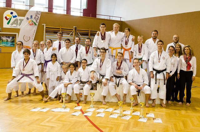 Gruppenfoto: Delegation des Landesverbandes Salzburg an den 28. Österreichischen Meisterschaften 2018 in Graz